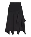 Lanvin Asymmetrical Skirt In Black
