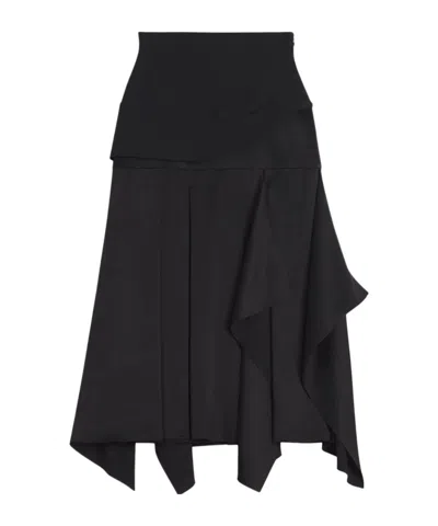 Lanvin Asymmetrical Skirt In Black