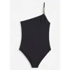 Lanvin Black Swimsuit In Polyamide Blend In Black