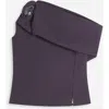 Lanvin Asymmetric Blouse In Japanese Ink