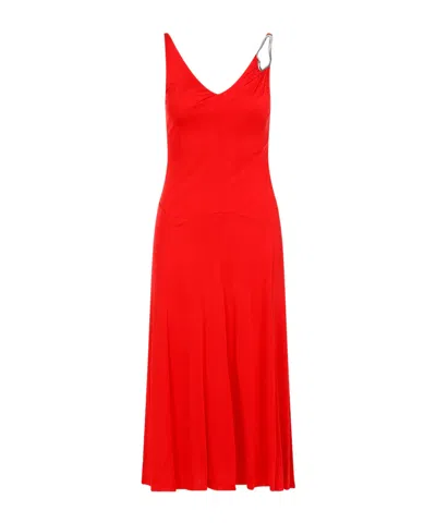 LANVIN LANVIN V-NECK SLEEVELESS DRESS