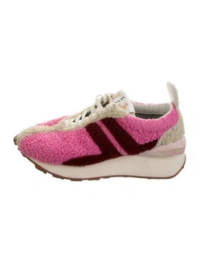 Pre-owned Lanvin Athletic Sneakers In Pink