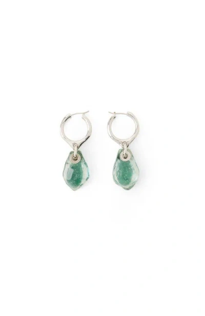 Lanvin Aurore Hoop Earrings In Green