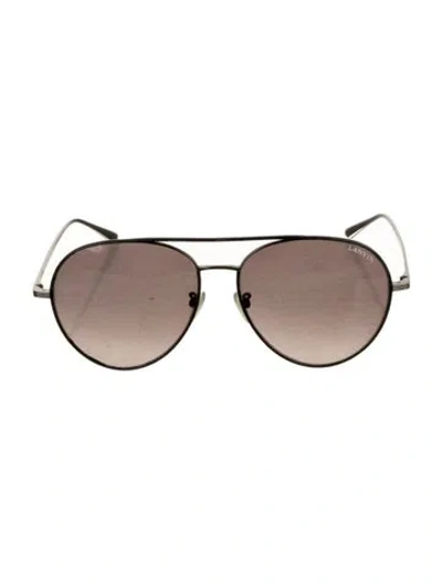 Pre-owned Lanvin Aviator Gradient Sunglasses In Gray
