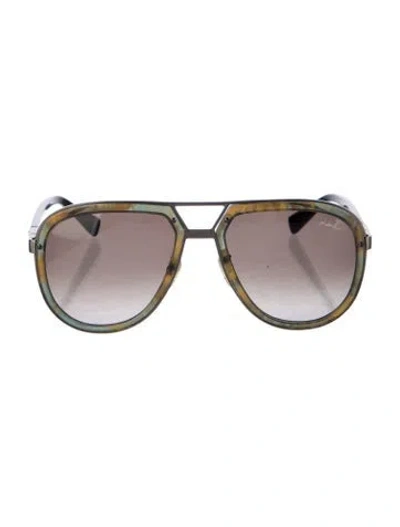 Pre-owned Lanvin Aviator Gradient Sunglasses In Multi