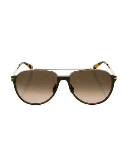 Pre-owned Lanvin Aviator Gradient Sunglasses In Neutrals