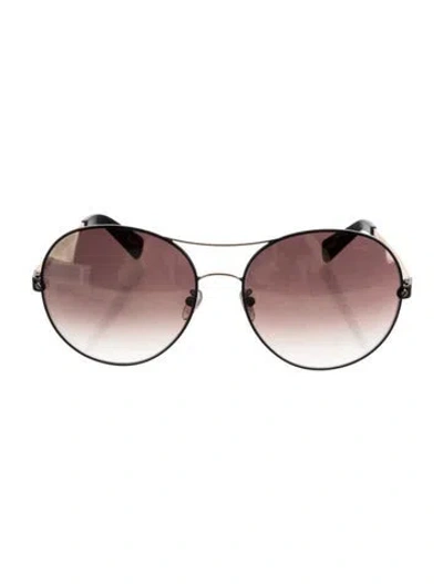 Pre-owned Lanvin Aviator Gradient Sunglasses In Neutrals