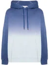 Lanvin Crewneck Sweater Drawstring Hood In Azur