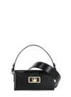 Lanvin Rectangular Smooth Nano Shoulder Bag In Black