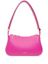 Lanvin Smooth Grain Calf Leather Shoulder Bag In Purple
