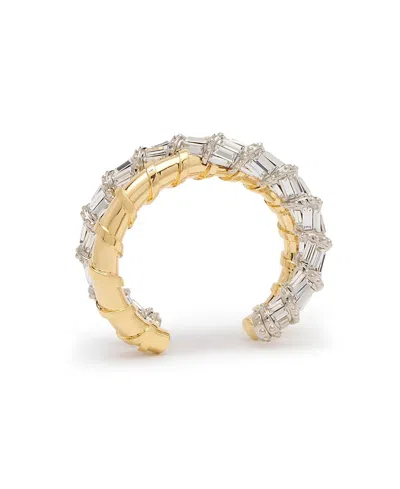 Lanvin Baguettes Melodie Bracelet In Gold/crystal