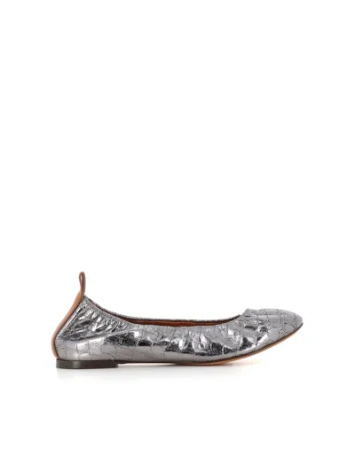 Lanvin Ballerin In Silver