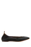 Lanvin Leather Ballerinas In Black