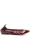 Lanvin Ruch Detailed Slip In Burgundy
