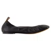 Lanvin Leather Ballerinas In Black