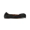 Lanvin Satin Bow Ballet Flats In Black