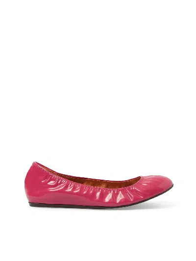 Lanvin Elasticated Round-toe Ballet Flats In Multi