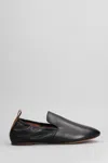 Lanvin Leather Ballerina Loafers For Women In Black