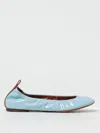 Lanvin Patent Leather Ballerina Flats In Blue