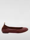 Lanvin Suede Ballet Flats For In Burgundy