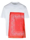 Lanvin T-shirt With Bandana Inserts In White
