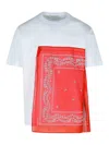 Lanvin T-shirt With Bandana Inserts In White