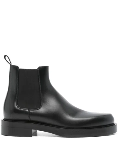 Lanvin Banjo Ankle Boots - Men's - Calf Leather/rubber In Black