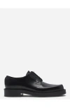 Lanvin Banjo Leather Richelieu For Men In Black