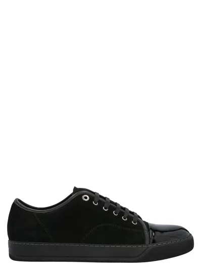 Lanvin Basket Sneakers In Black/black