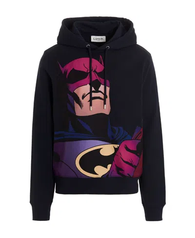 LANVIN BATMAN-PRINT COTTON HOODIE