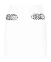 Lanvin Bead-embellished Mini Skirt In White