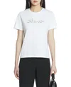 Lanvin Bead Embroidered T-shirt In Optic White