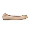 Lanvin Beige Ballerina Avec Melodie Bijoux Flats In Neutral