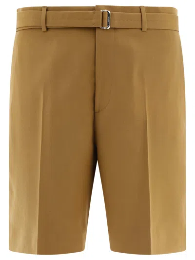Lanvin Beige Belted Shorts For Men