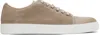 Lanvin Dbb1 Suede And Leather Sneakers For Men In Mastic04