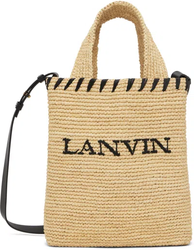 Lanvin Shopper Bag In Nude