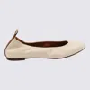 Lanvin The Nappa Leather Logo Ballerina Flat In Beige