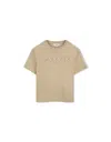 Lanvin Boy's Logo-embroidered T-shirt In Brown