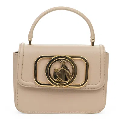 Lanvin Beige Top Handle Pm Shoulder Bag In Sand
