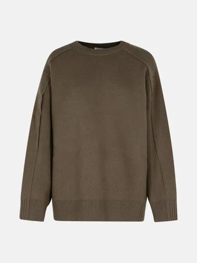 Lanvin Beige Wool Blend Sweater In Brown