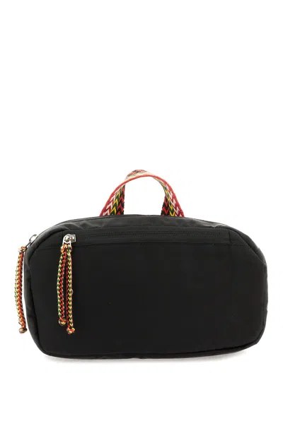 Lanvin Belt Bag With Logo In Black (black)