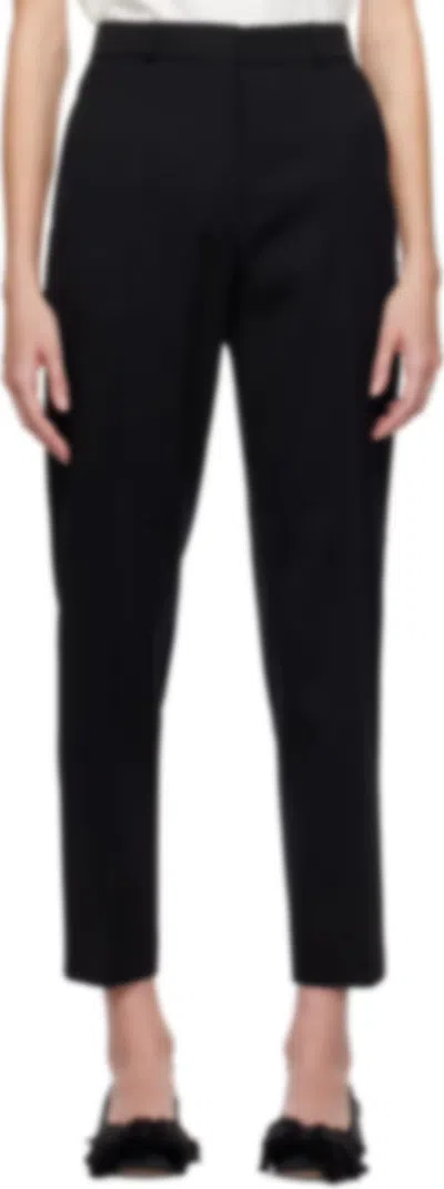 Lanvin Belt Loop Casual Pants In Black