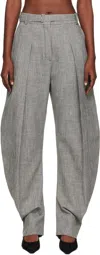 Lanvin Belt Loop Casual Pants In Gray