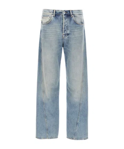 LANVIN LANVIN LOGO PATCH STRAIGHT JEANS