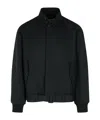 Lanvin Wool Twill Casual Jacket In Black