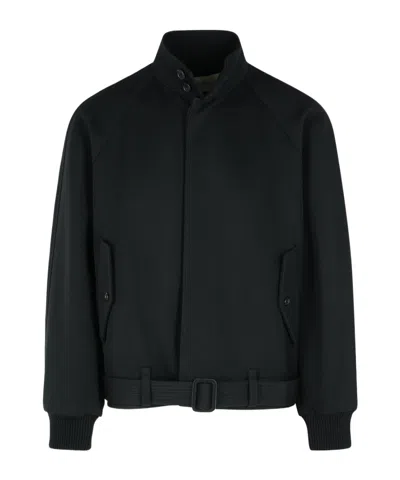 LANVIN LANVIN BELTED HIGH NECK JACKET
