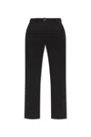 Lanvin Belted Tailored Trousers In Black