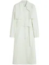 Lanvin Cotton Trench Coat In White
