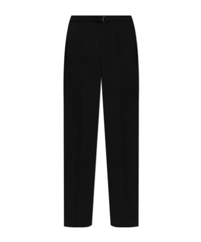 Lanvin Belted Trousers In Black