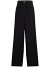 Lanvin Pressed-crease Trousers In Black